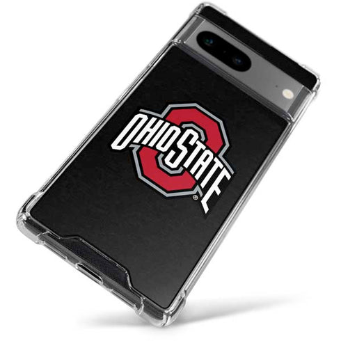 Ohio State University OSU Buckeyes Black Google Pixel 7a Clear Case